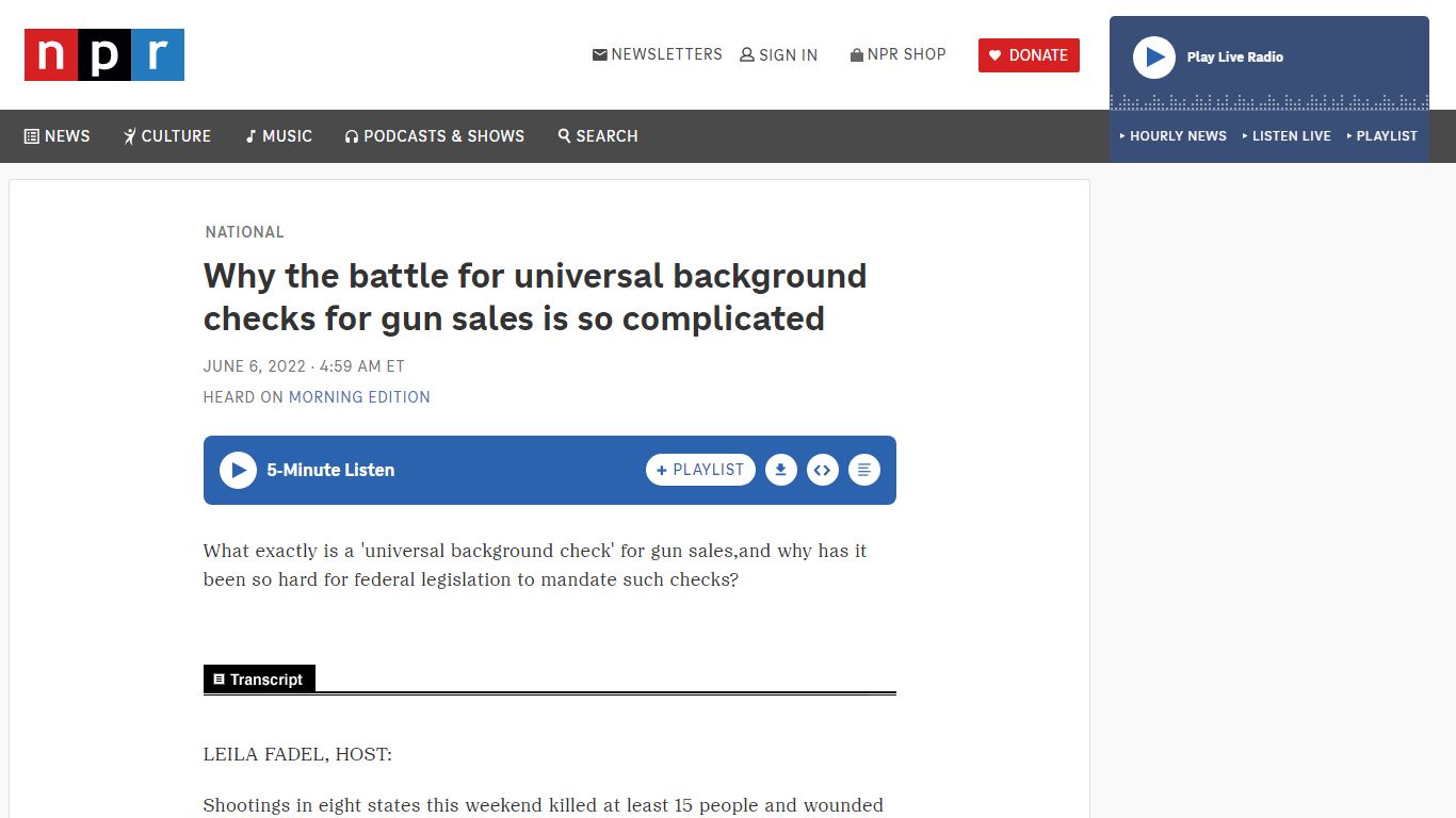 Why the battle for universal background checks for gun sales is so ...