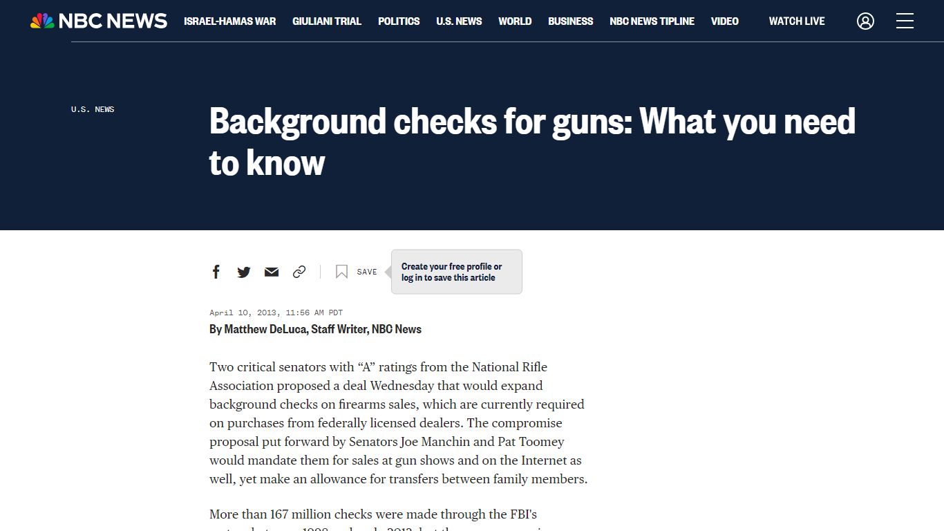 Background checks for guns: What you need to know - NBC News